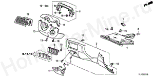 B-37-10 INSTRUMENT PANEL GARNISH( DRIVER SIDE)(LH)