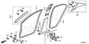 B-39 PILLAR GARNISH(LH)