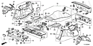 B-39-40 REAR TRAY/SIDE LINING