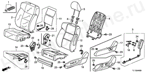 B-40 FRONT SEAT(L.)(LH)