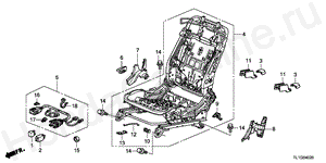 B-40-20 FRONT SEAT COMPONENTS(R.) (MANUAL SEAT)