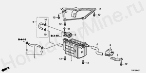 B-4-21 НАКОПИТЕЛЬ ПАРОВ ТОПЛИВА (ПРИВОД НА 2 КОЛЕСА)