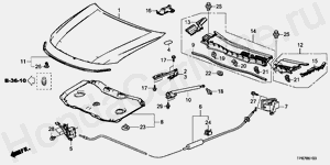 B-51 КАПОТ ДВИГАТЕЛЯ