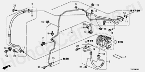 B-60 КОНДИЦИОНЕР ВОЗДУХА (ШЛАНГИ/ТРУБОПРОВОДЫ) (V6)