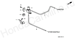 B-1-11 PURGE CONTROL SOLENOID VALVE (98/99)