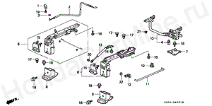 B-40-51 MIDDLE SEAT COMPONENTS (R.) (BENCH SEAT)