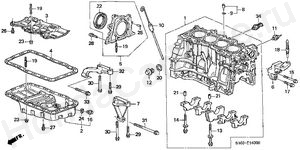  CYLINDER BLOCK - OIL PAN