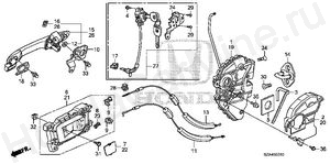  FRONT DOOR LOCKS - OUTER HANDLE