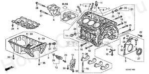  CYLINDER BLOCK - OIL PAN