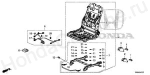 FRONT SEAT COMPONENTS (PASSENGER SIDE) (2)