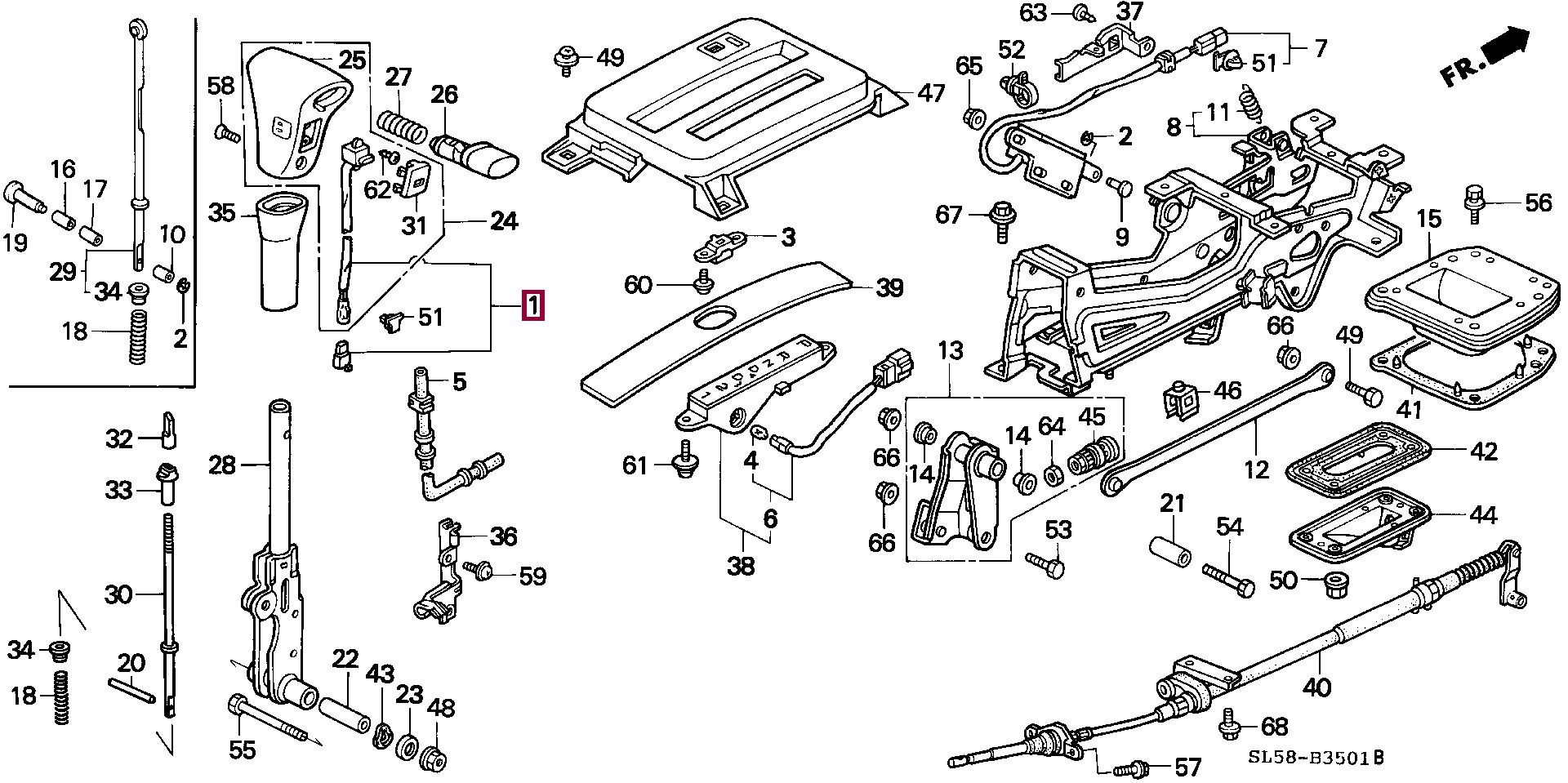 Каталог оригинальных запчастей хонда. Honda Vigor схема.