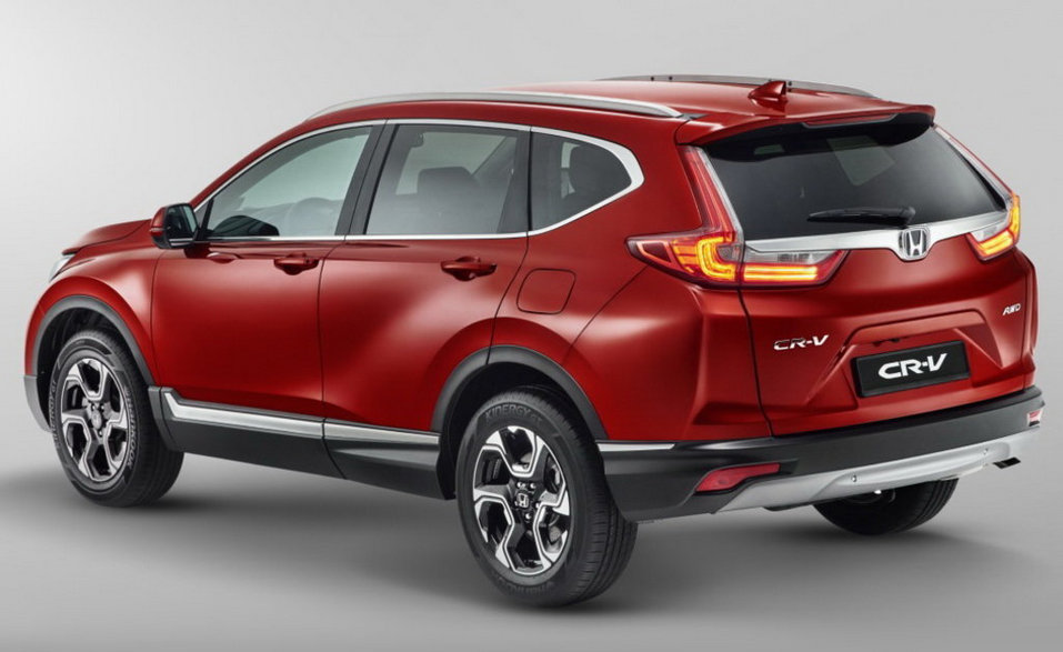 Honda CR-V 2017 сзади Вид сзади на Honda CR-V 2017