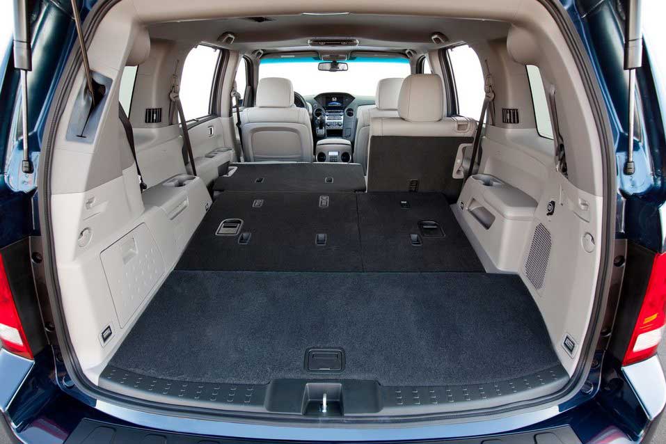 Багажник Honda Pilot 2912 Багажное отделение Хонда Пилот трансформируется в широком диапазоне
