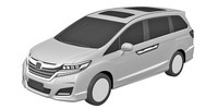 Патентное изображение Honda Odyssey 2016